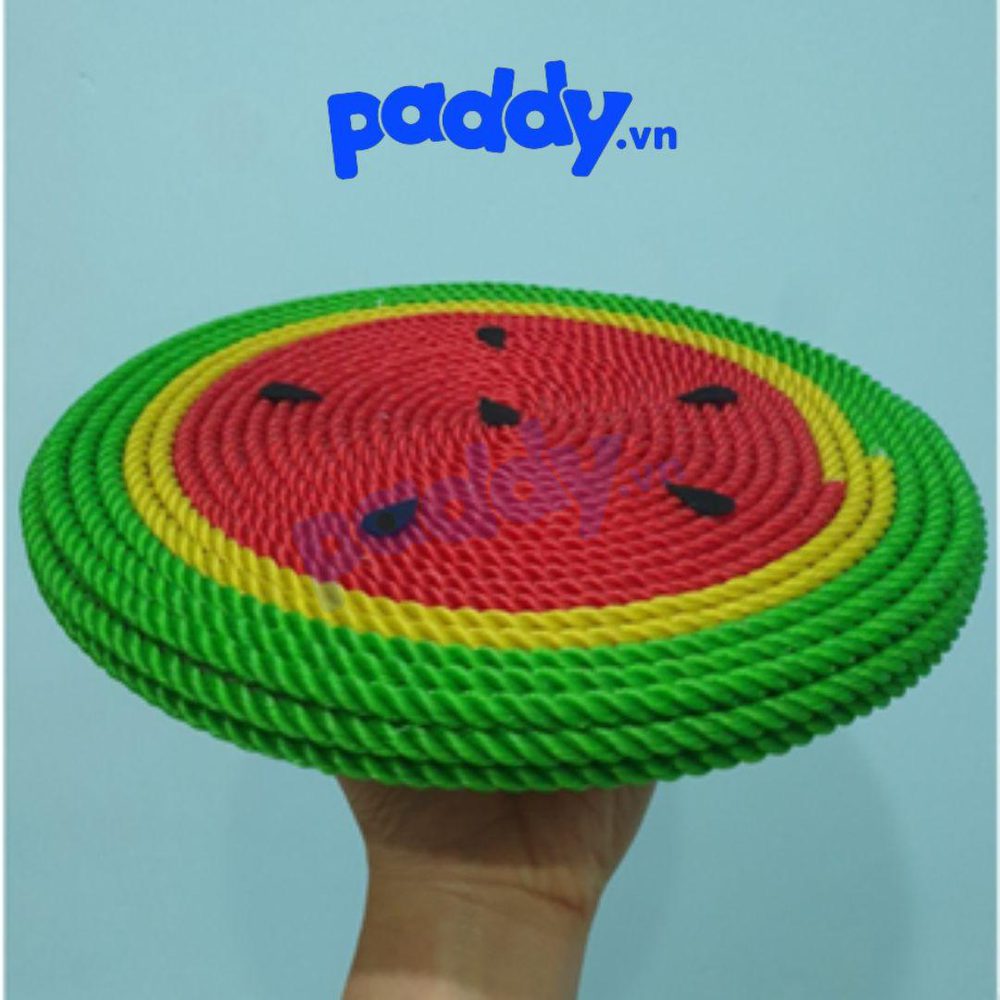 Bàn Cào Móng Mèo Bện Dây Thừng Hình Dưa Hấu 25cm - Paddy Pet Shop