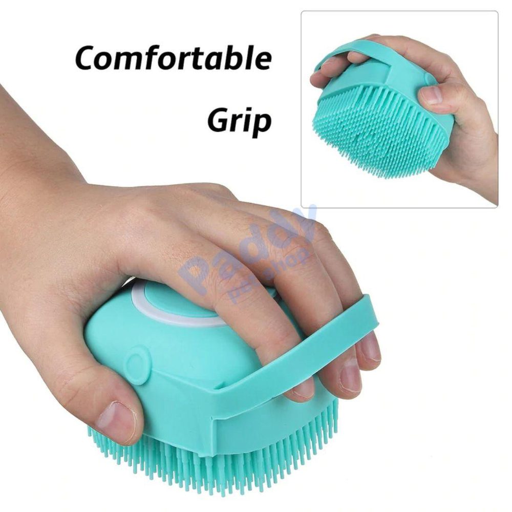 Bàn Chải Silicon Có Ô Đựng Sữa Tắm - Paddy Pet Shop