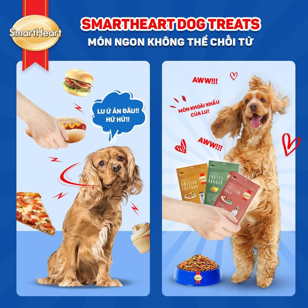 Snack SmartHeart Cho Chó Mọi Lứa Tuổi (100g) - Paddy Pet Shop