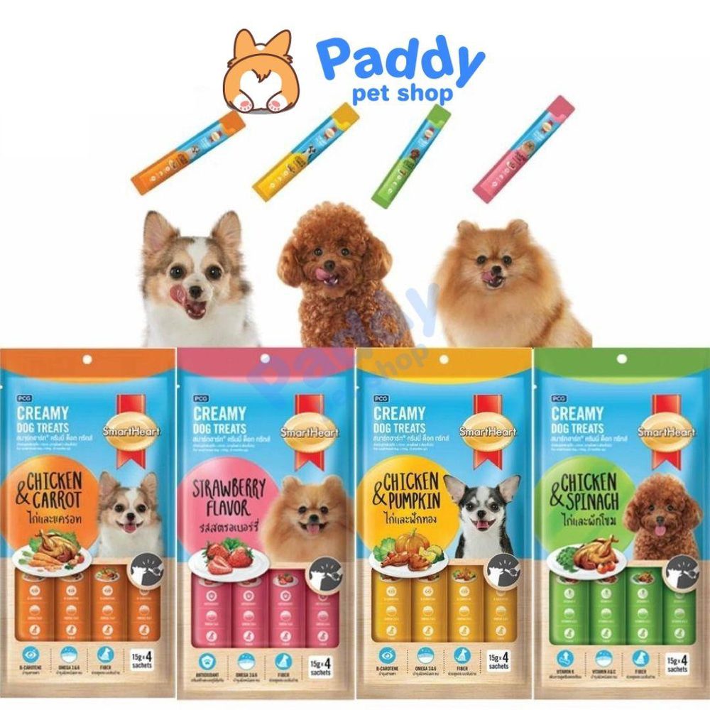 Súp Thưởng SmartHeart Creamy Cho Chó Mọi Lứa Tuổi - Paddy Pet Shop