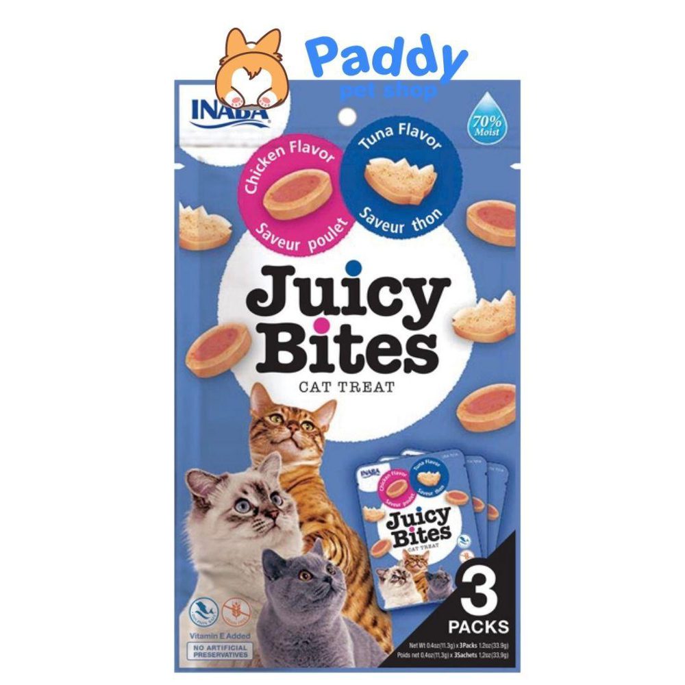Snack Viên Mềm Cho Mèo Juicy Bites Vị Hải Sản (nhập khẩu Mỹ) - Paddy Pet Shop