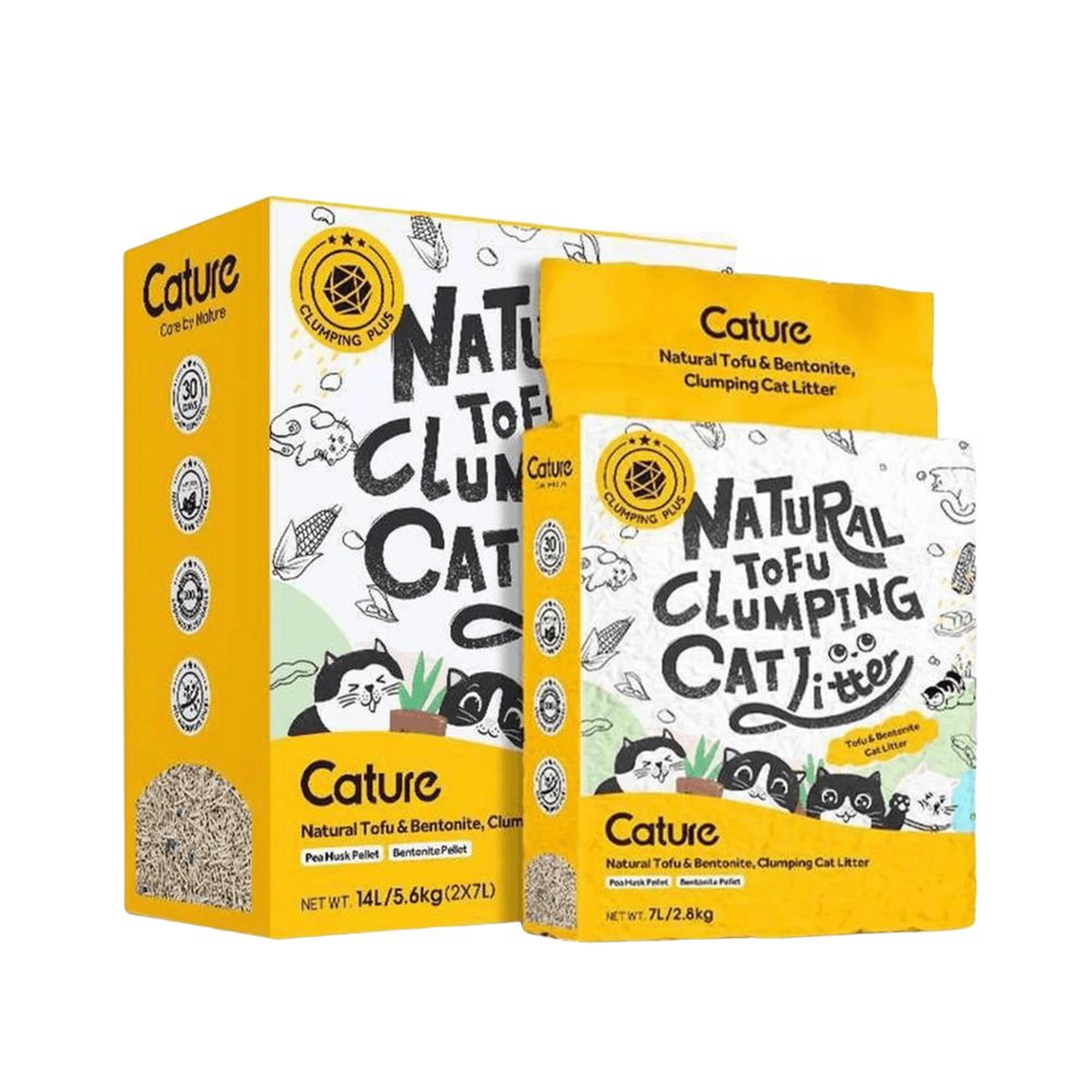 Cát Mèo Đất Sét Mix Đậu Nành Cature Bentonite 2.8kg (7L)