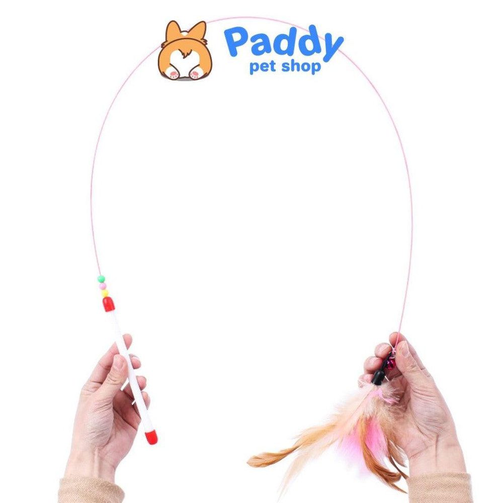 Cần Câu Mèo Đính Chuông Lông Vũ - Paddy Pet Shop