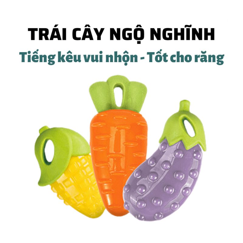 Đồ Chơi Cho Chó Rau Củ Cao Su Veggie Bites FOFOS