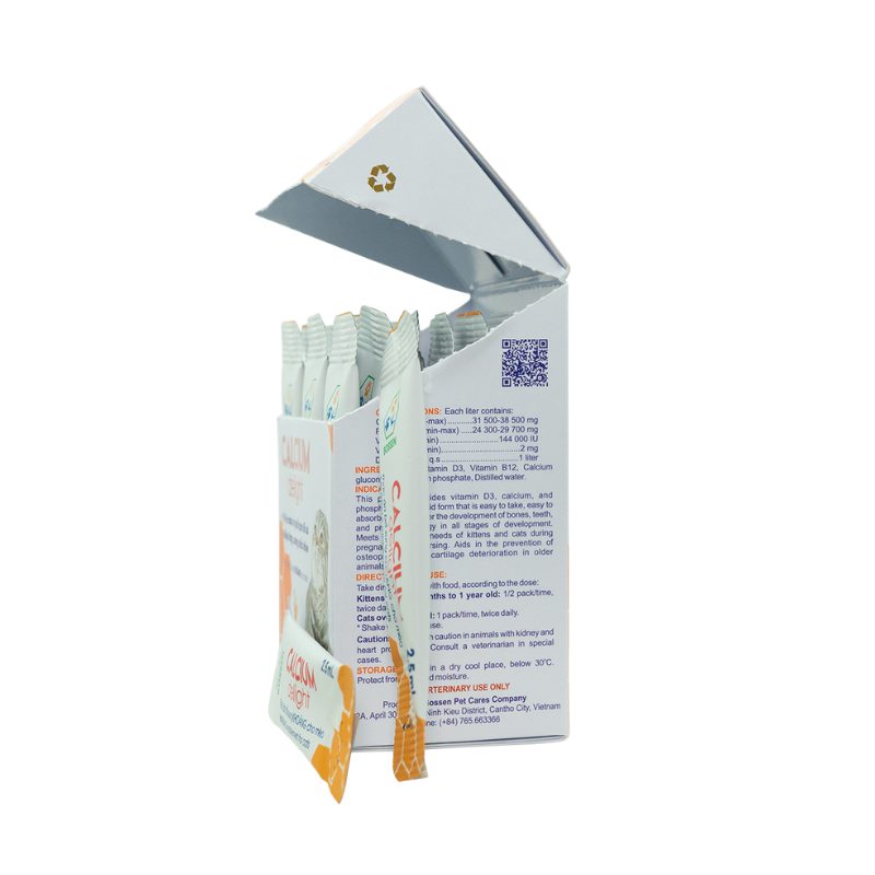 Gel Bổ Sung Canxi Cho Mèo Calcium Bossen Gói 2.5ml