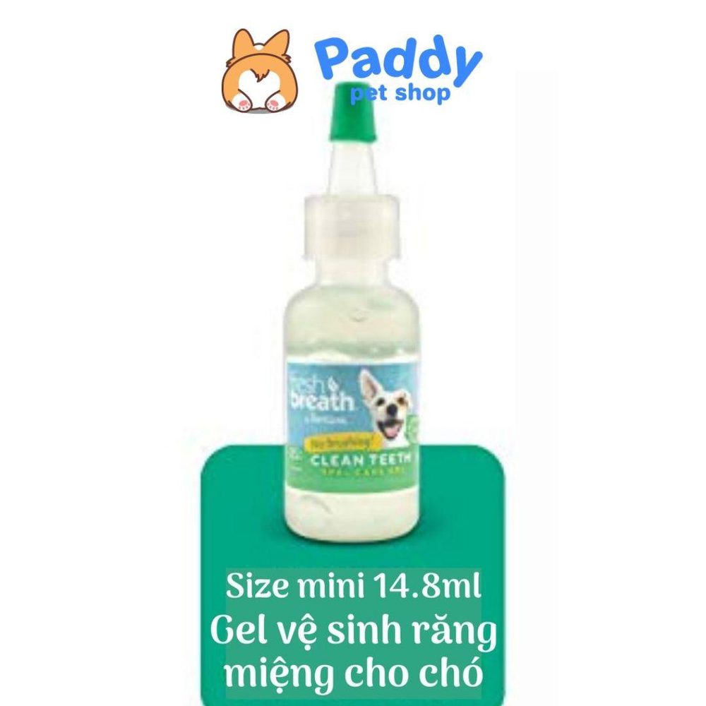 Gel Vệ Sinh Răng Miệng Cho Chó Tropiclean (Size mini 14.8ml) - Paddy Pet Shop