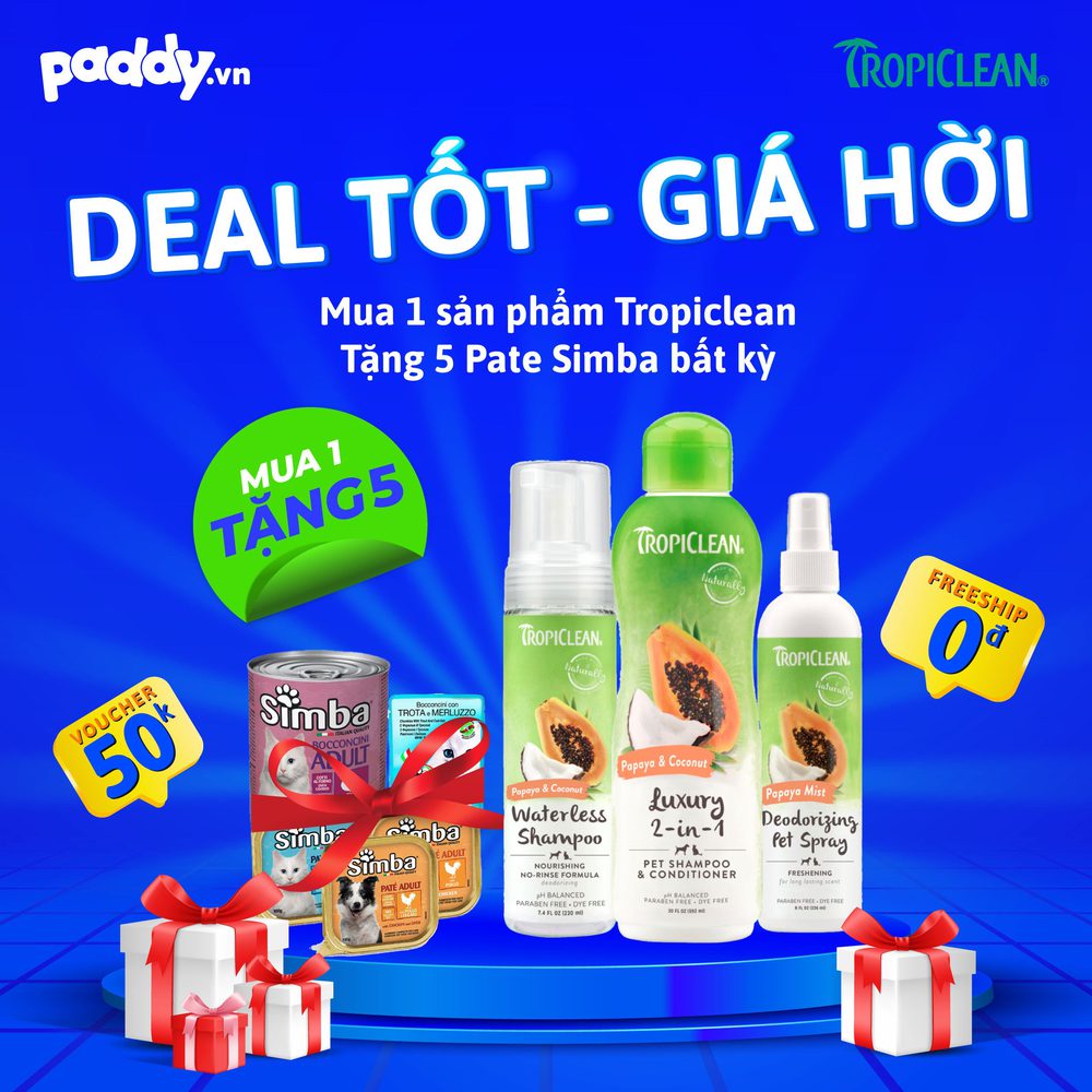 Gel Vệ Sinh Răng Miệng Cho Chó Tropiclean (Size mini 14.8ml)