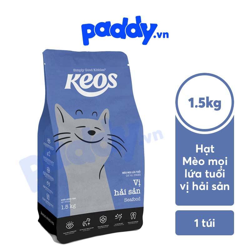 Hạt Cho Mèo Mọi Lứa Tuổi Keos - Paddy Pet Shop
