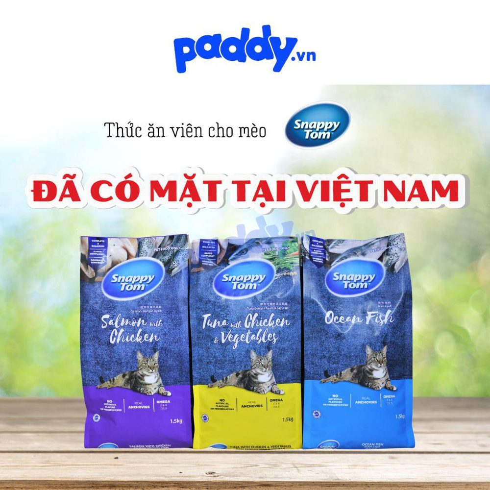 Hạt Cho Mèo Snappy Tom Mix Cá Sấy - Paddy Pet Shop
