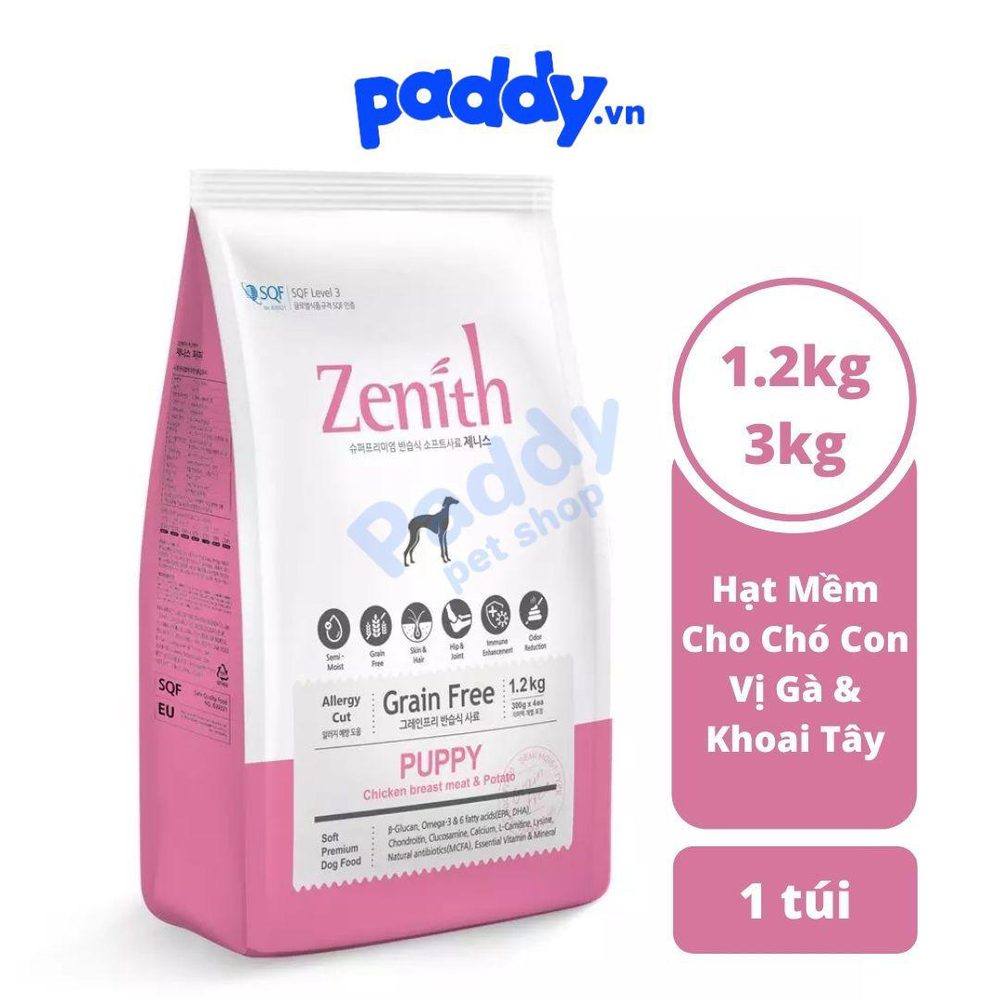 Hạt Mềm Cho Chó Con Zenith Puppy - Paddy Pet Shop