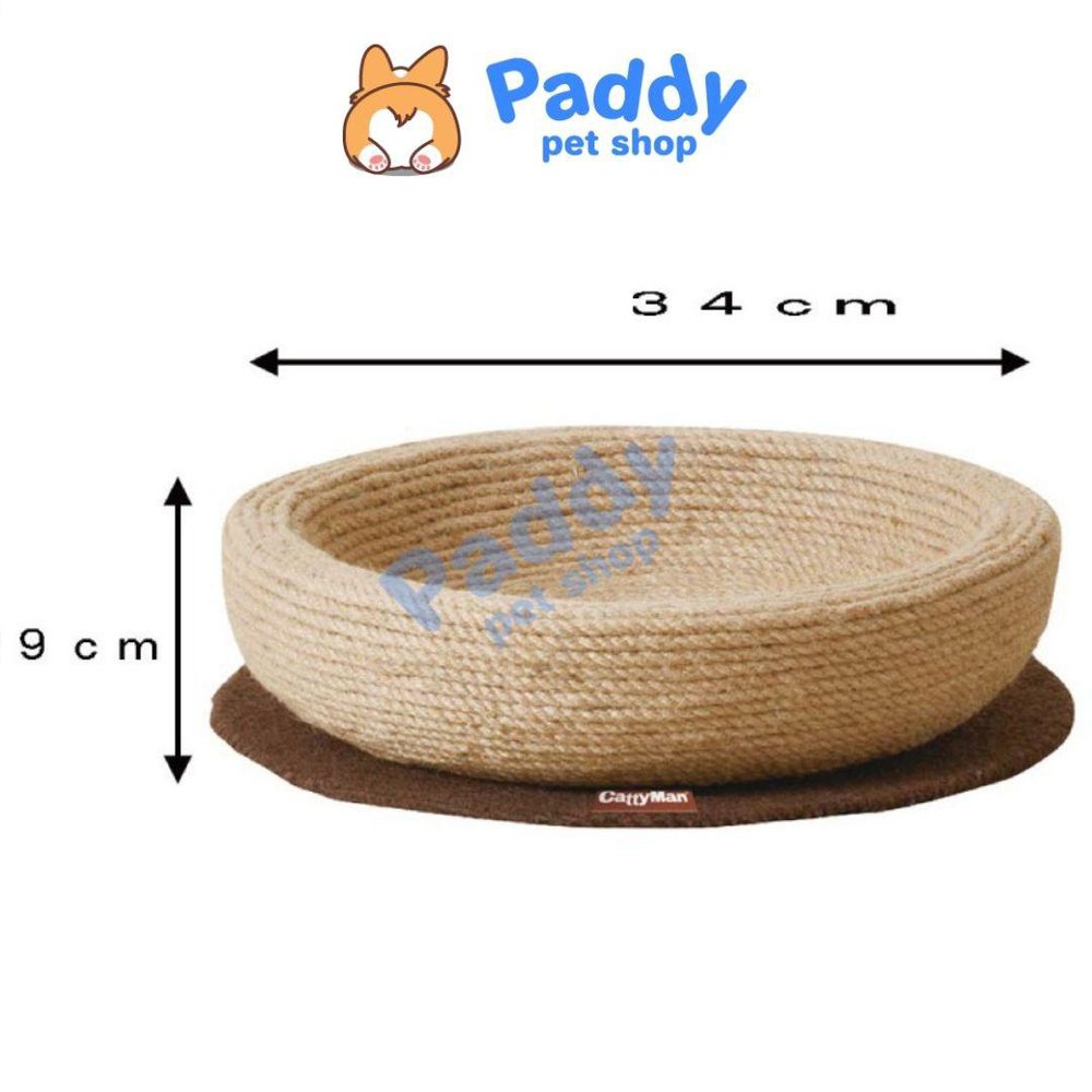 Ổ Nằm Dây Thừng Cho Mèo Cào Móng CattyMan (<6kg) - Paddy Pet Shop