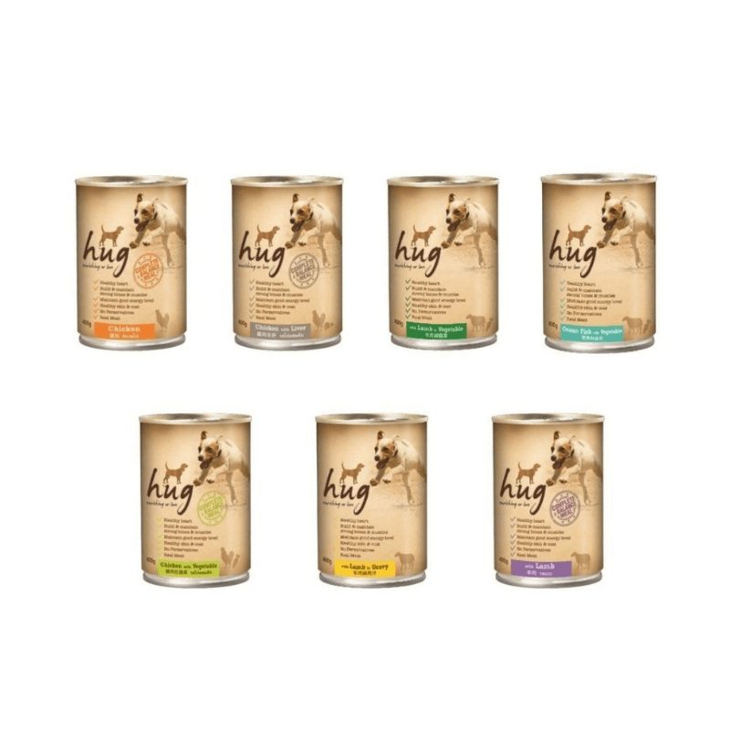 Pate Cho Chó Mọi Lứa Tuổi Hug Nhiều Vị (Lon 400g) - Paddy Pet Shop