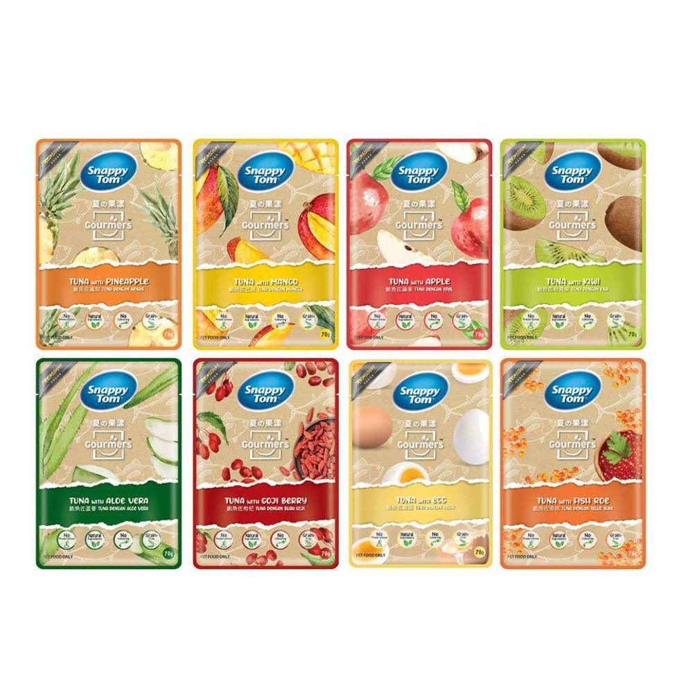 Pate Mèo Snappy Tom Cá Ngừ Mix Trái Cây 70g - Paddy Pet Shop