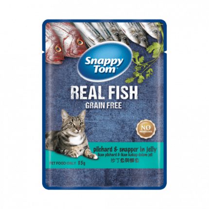 Pate Mèo Snappy Tom Real Fish Nhiều Vị 85g - Paddy Pet Shop