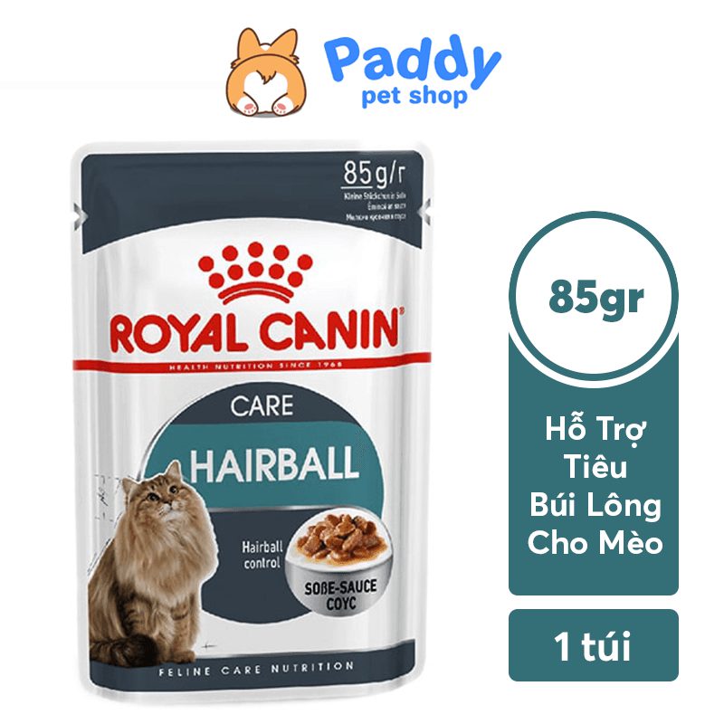 Pate Mèo Tiêu Búi Lông Royal Canin Hairball 85g - Paddy Pet Shop