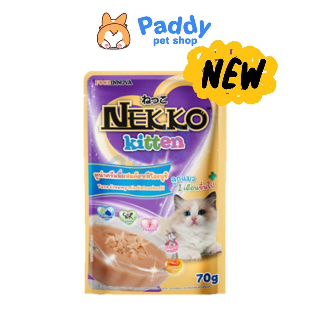 Pate Cho Mèo Con Dạng Kem Nekko Kitten Creamy 70g - Paddy Pet Shop
