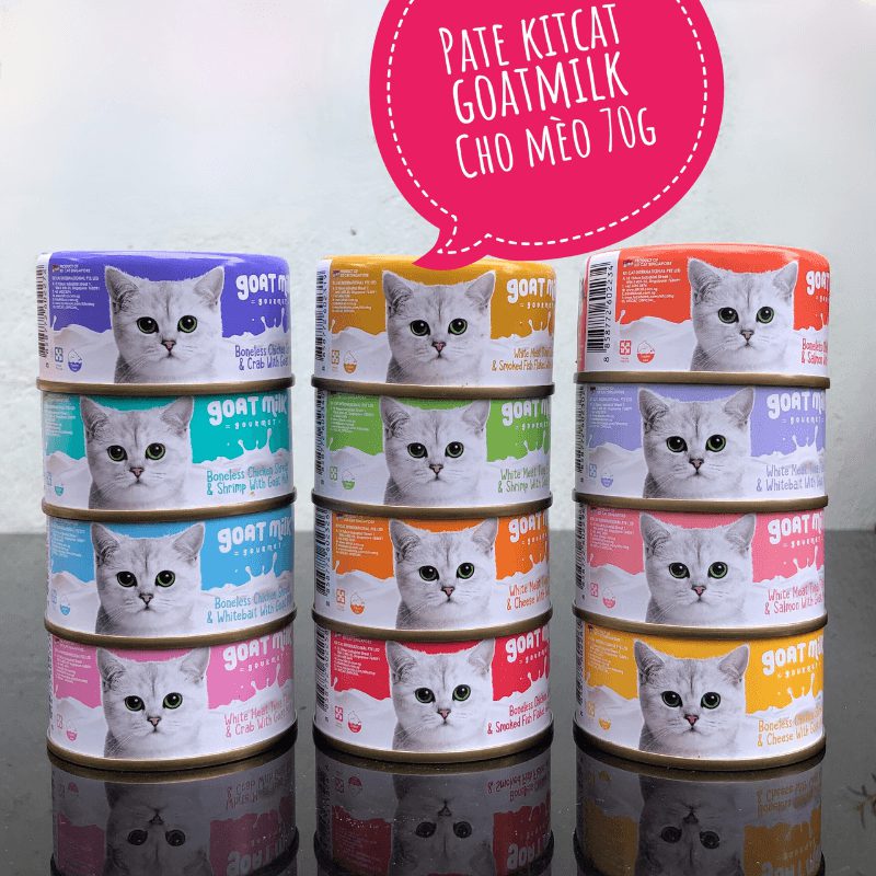 Pate Mèo Kit Cat Sữa Dê Bổ Sung Canxi (Lon 85g) - Paddy Pet Shop
