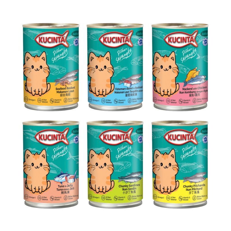 Pate Mèo Mọi Lứa Tuổi Kucinta Lon 400g