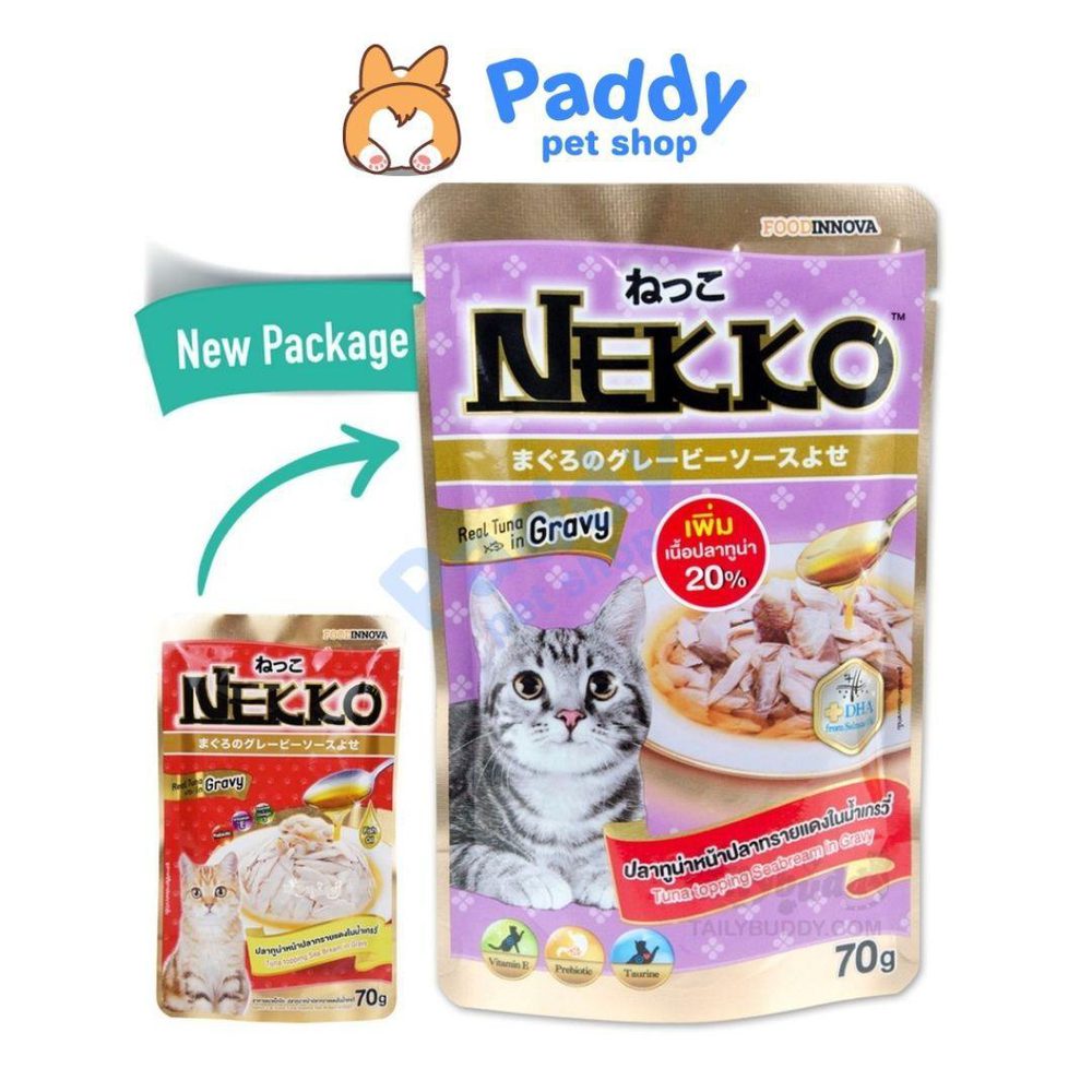Pate Mèo Dạng Sốt Nekko Gravy 70g - Paddy Pet Shop