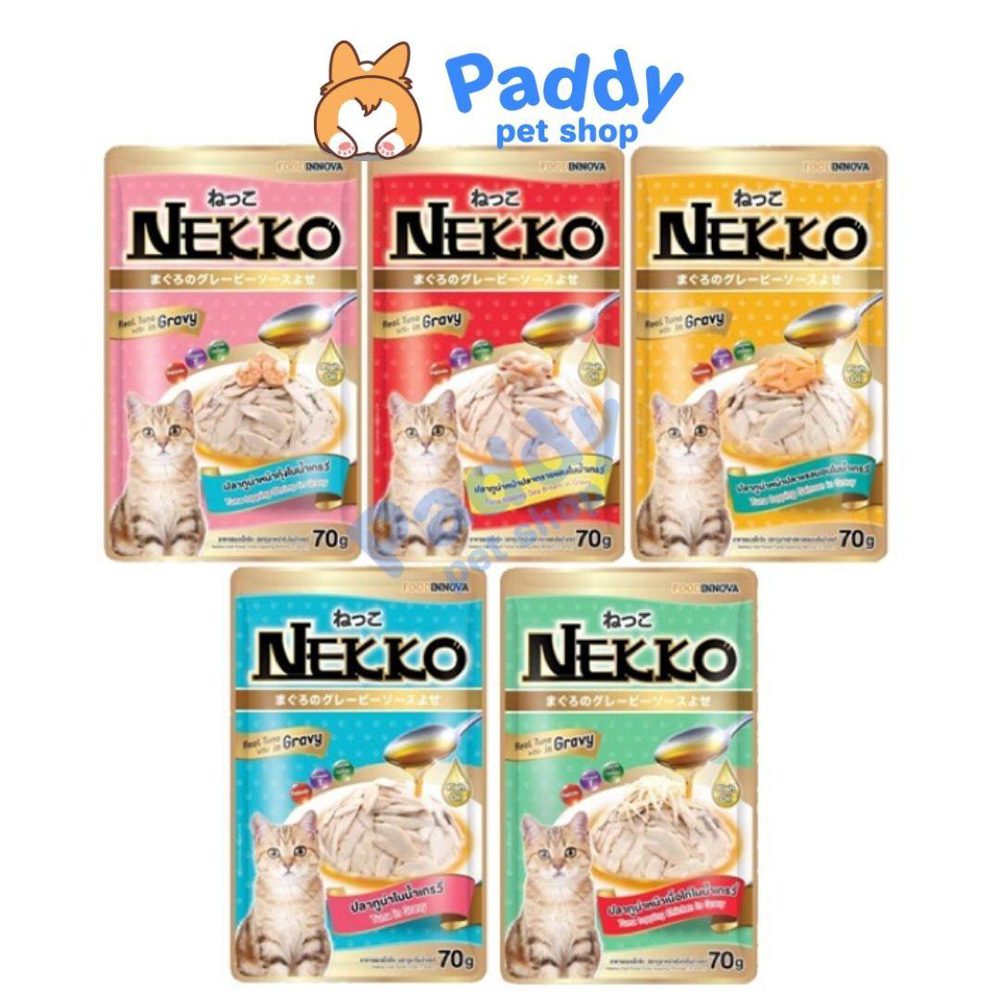 Pate Mèo Dạng Sốt Nekko Gravy 70g - Paddy Pet Shop