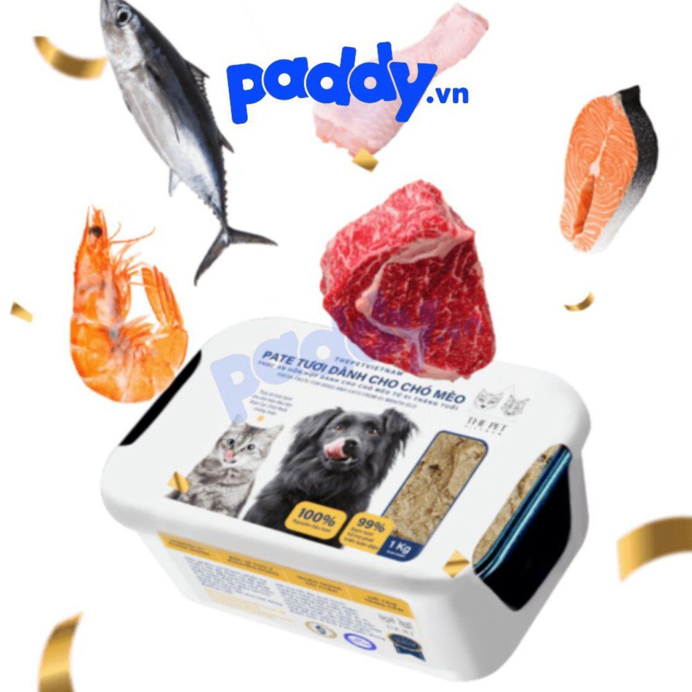 Pate TƯƠI The Pet Cho Chó Mèo Biếng Ăn (1kg) - Ship Now/Grab 2H - Paddy Pet Shop