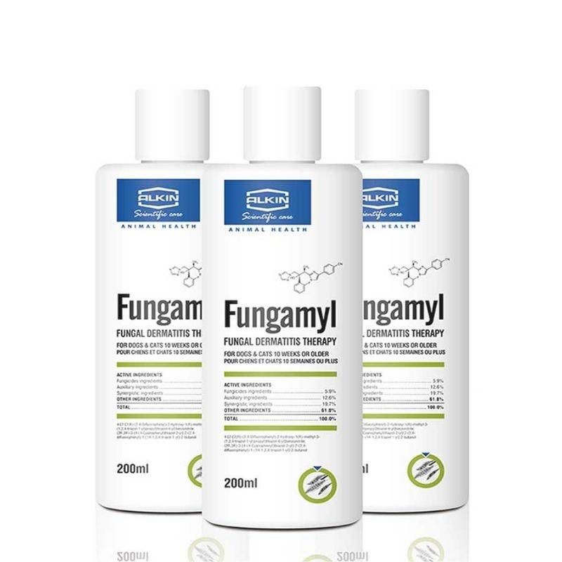 Sữa Tắm Fungamyl Trị Nấm, Vảy Gàu Cho Chó Mèo (200ml)