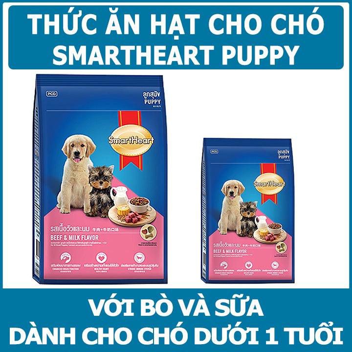 Hạt Cho Chó Con Smartheart Puppy Vị Bò & Sữa - Paddy Pet Shop