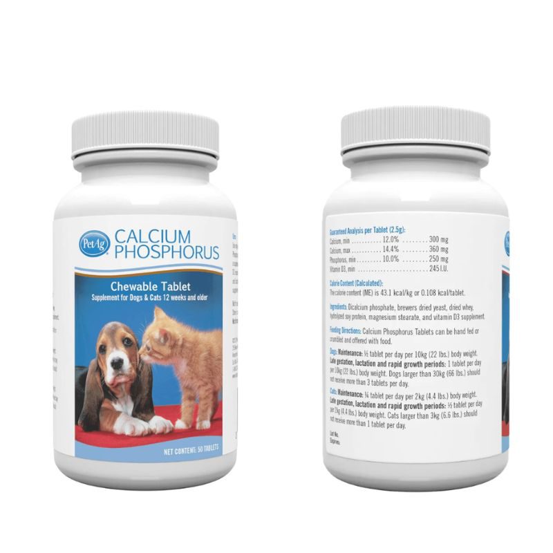 Viên Bổ Sung Canxi Cho Chó Mèo Phosphorus Calcium PetAG