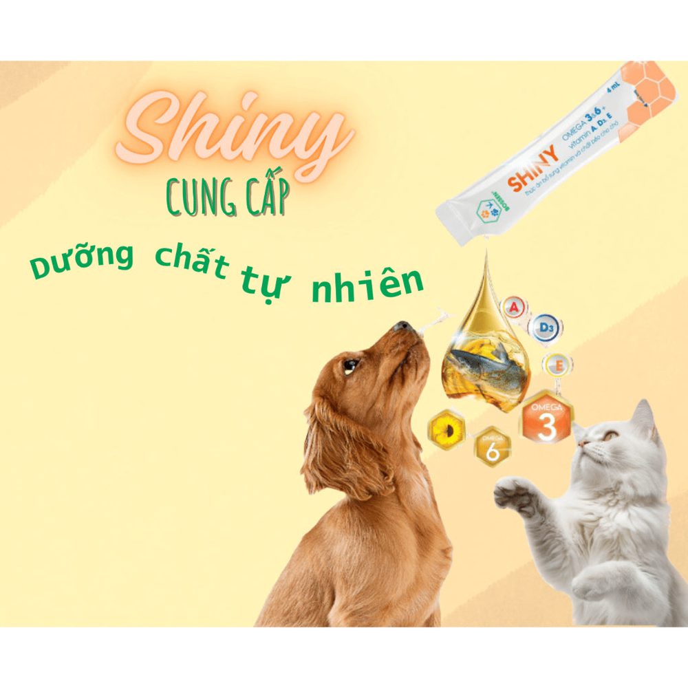 Gel Dưỡng Lông Cho Chó Bossen Bổ Sung Omega 3 Shiny