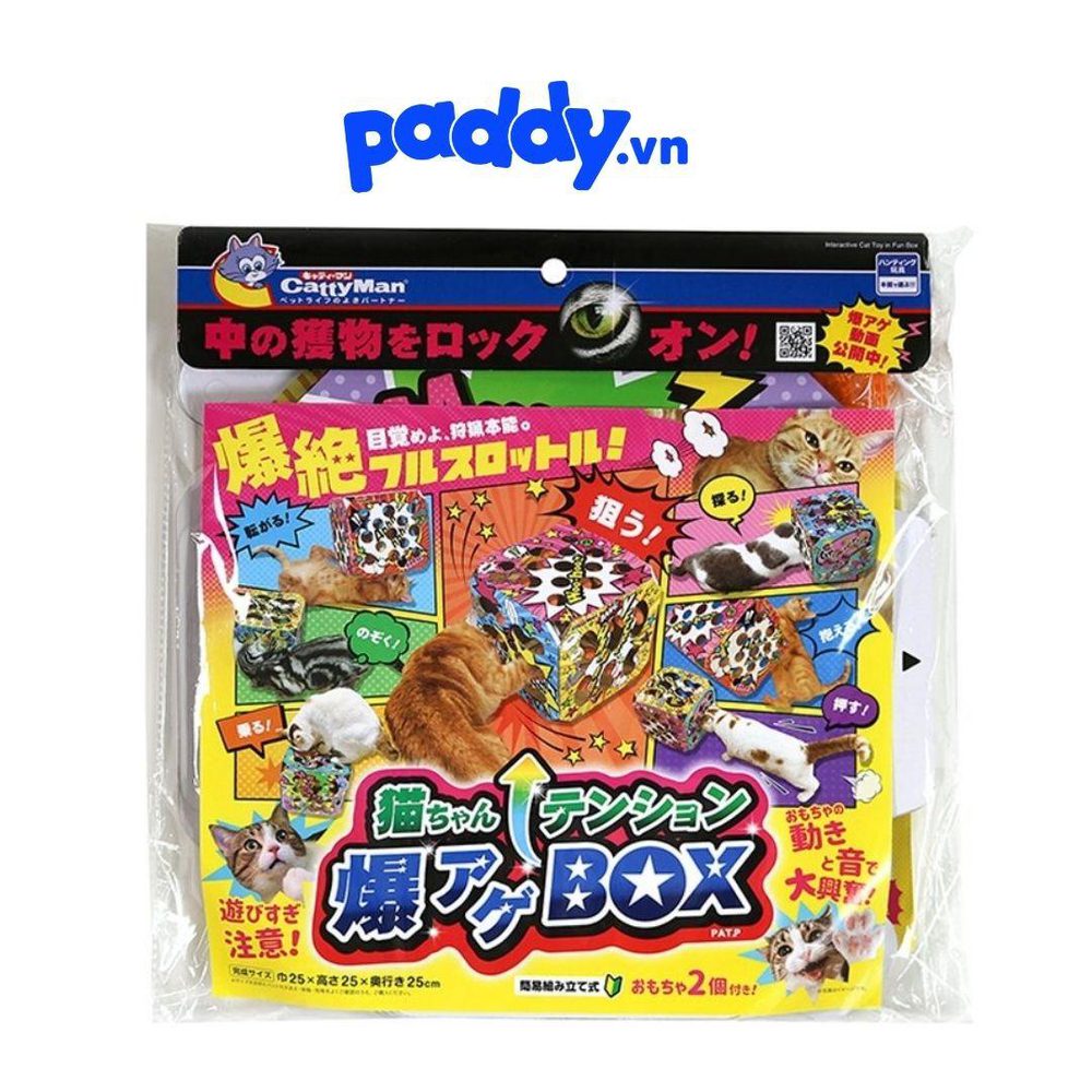 Đồ Chơi Mèo Hộp Xí Ngầu Giấy CattyMan 25x25cm - Paddy Pet Shop