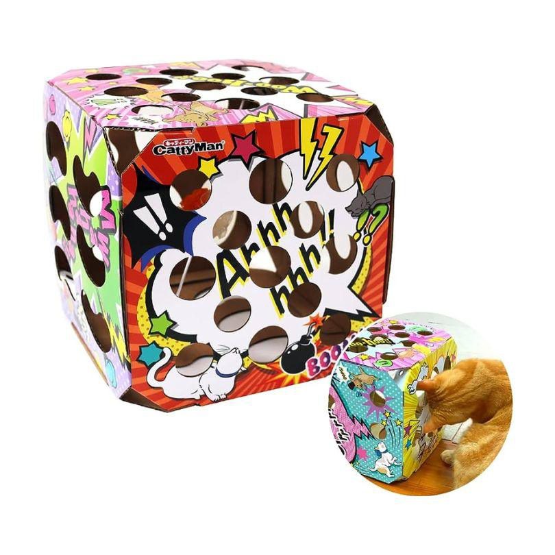 Đồ Chơi Mèo Hộp Xí Ngầu Giấy CattyMan 25x25cm