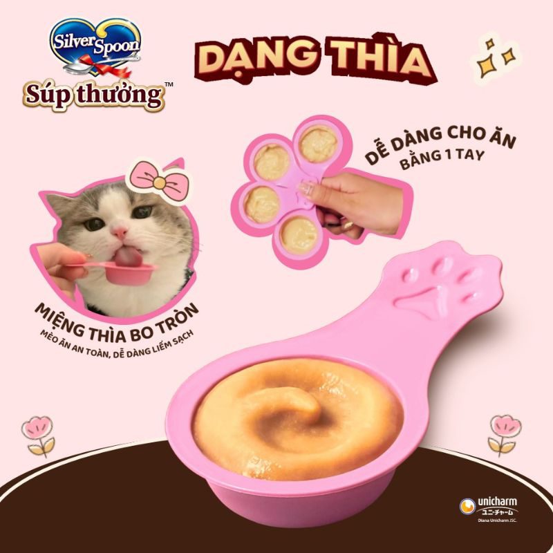 Súp Thưởng Cho Mèo Silver Spoon Dạng Thìa 10g
