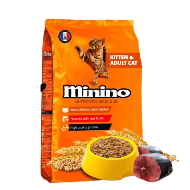 Hạt Cho Mèo Mọi Lứa Tuổi Minino Tuna Vị Cá Ngừ